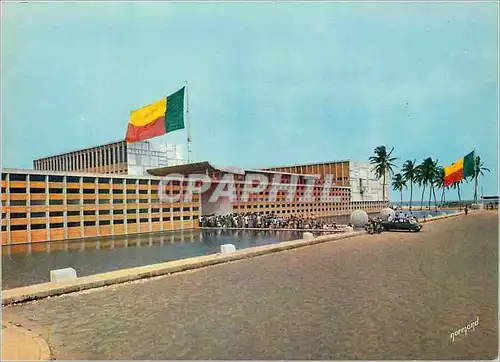 Cartes postales moderne Cotonou Palais de la Presidence de la Republique du Dahomey Facade des Bureaux et Miroirs d'eau