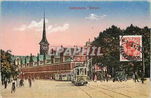 Cartes postales moderne Kobenhavn Borsen Tramway