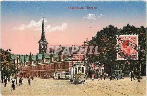 Moderne Karte Kobenhavn Borsen Tramway