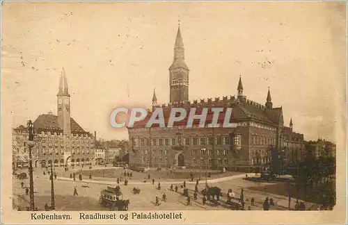 Cartes postales Kobenhavn Raadhuset og Paladshotellet