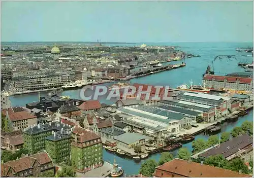Cartes postales moderne Copenhagen View over the Harbour Bateaux
