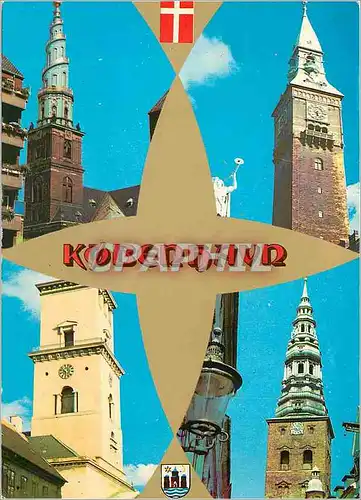 Moderne Karte Danmark Kobenhavn