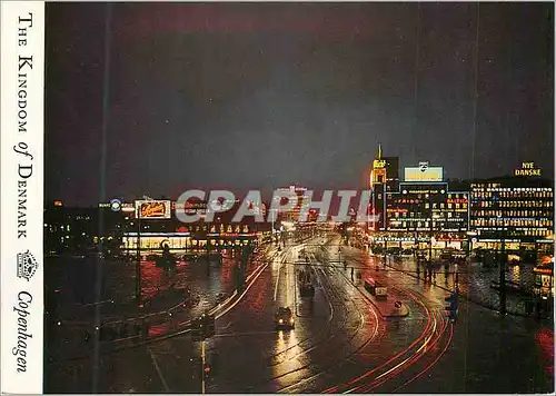 Moderne Karte The Kingdom of Denmark Copenhagen the Town Hall Square