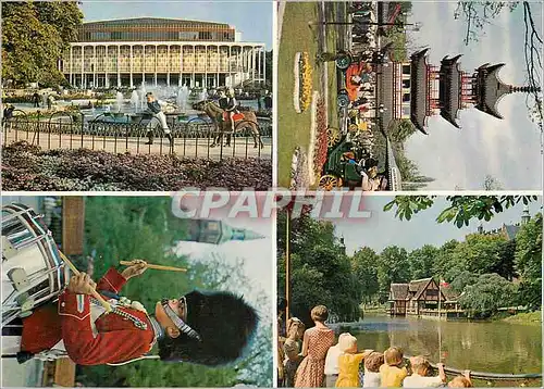 Cartes postales moderne Tivoli Copenhagen Denmark Ane Donkey Chine China Militaria