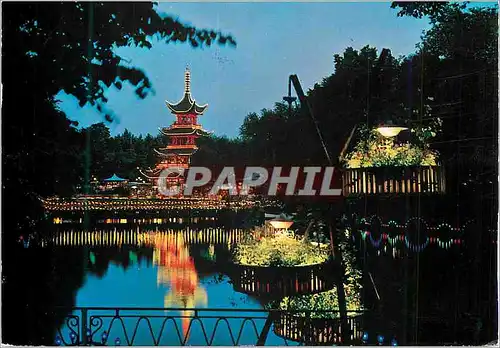 Cartes postales moderne Copenhagen Tivoli by Night Chine China