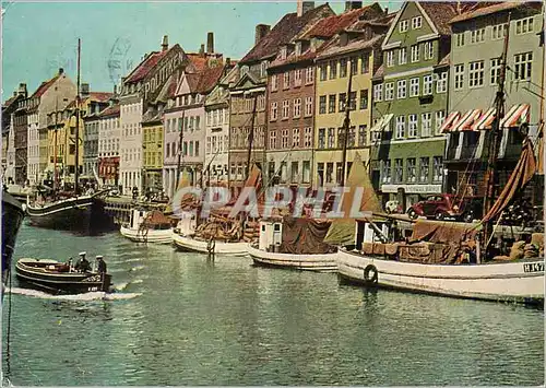 Cartes postales moderne Copenhagen Denmark Nyhavn (New Harbour) Bateaux