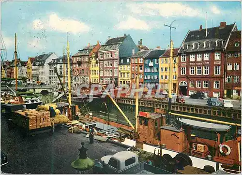 Moderne Karte Copenhague Nyhavn Bateaux