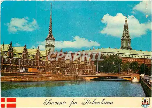 Cartes postales moderne Copenhagen Denmark Christiansborg Stock Exchange