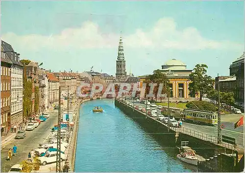 Cartes postales moderne Copenhague le Musee de Thorvaldzen Tramway