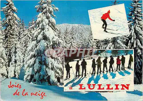 Cartes postales moderne Lullin (Haute Savoie) alt 850m Joies de la Neige Ski