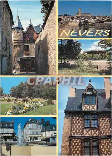 Cartes postales moderne Nevers ( Nievre) Vue Generale les Jardins et les Vieux Quartiers