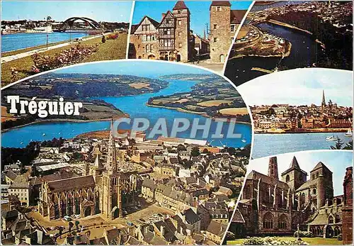 Cartes postales moderne Treguier  (Cotes d'Armor) la Cathedrale  (XIVe et XVe s) le Pont Canada