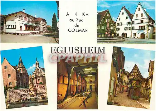 Cartes postales moderne Eguisheim a 4 km au Sud de Colmar Vins d'Alsace Cave Vinicole