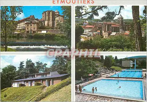 Cartes postales moderne Eymoutiers Hte Vienne alt 417m les Bords de la Vienne Eglise Collegiale Romane