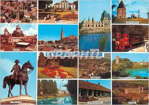 Cartes postales moderne La Vendee Pittoresque Challans Montaigu Le Puy du Fou La Roche sur Yon