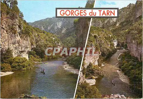 Cartes postales moderne En Parcourant les Gorges du Tarn Passage des Barques dans les Detroits