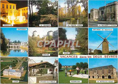 Cartes postales moderne Vacances dans les Deux Sevres Golf Bressuire Le Beugnon Venise St Maixent l'Ecole Parthenay