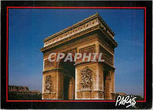 Moderne Karte Paris l'Arc de Triomphe