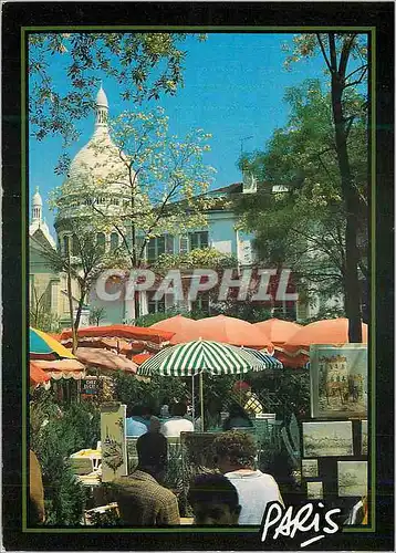Cartes postales moderne Paris Sacre Coeur Place du Tertre