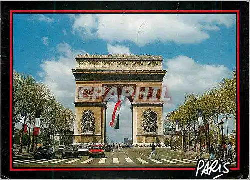 Moderne Karte L'Arc de Triomphe les Champs Elysees