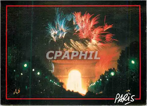 Cartes postales moderne Paris L'Arc de Triomphe de 14 Juillet