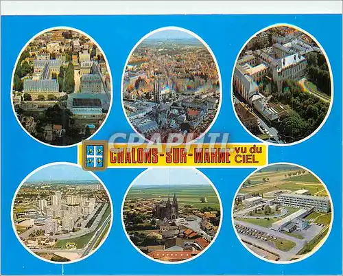 Cartes postales Chalons sur Marne (Marne) Champagne France Divers Aspects avec le Seminaire la Place de l'Hotel