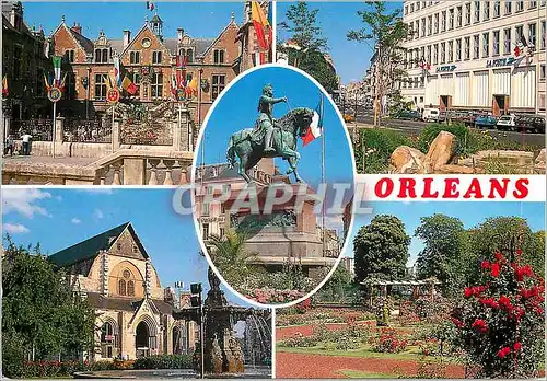 Cartes postales Orleans (Loiret) la Mairie St Paterne la Poste Jeanne d'Arc Jardins