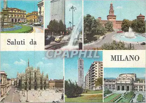 Cartes postales saluti da Milano