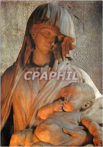Cartes postales moderne Cathedrale Notre Dame de Rouen (XIIe XVIIe siecle) Buste de Notre Dame du Voeu Statue Sculptee p