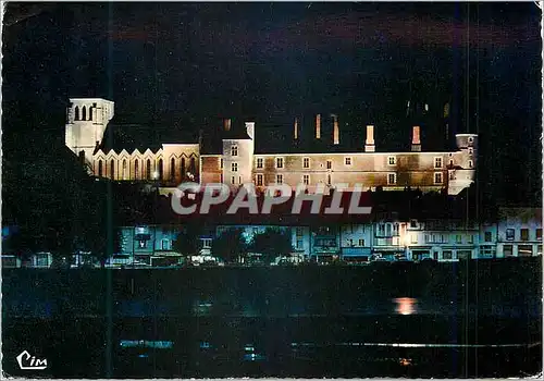 Cartes postales moderne Gien (Loiret) le Chateau Illumine