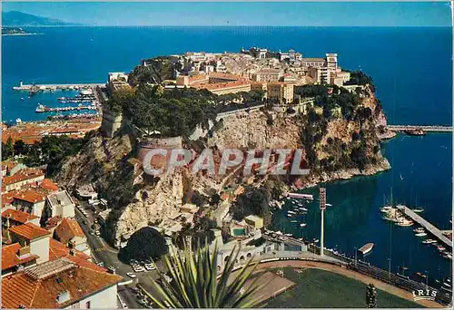 Cartes postales moderne Monaco le Rocher Reflets de la Cote d'Azur