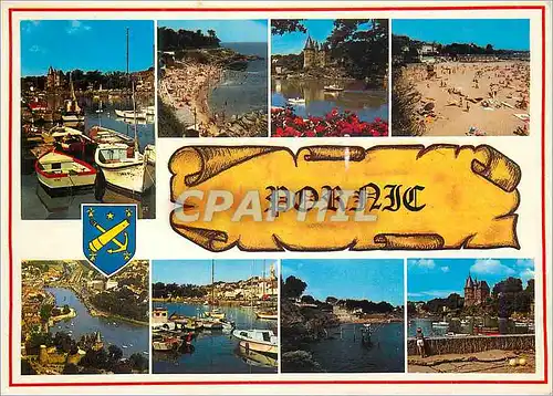 Cartes postales Pornic (L Atl) la Perle de la Cote de Jade la Bretagne le Port le Chateau la Plage