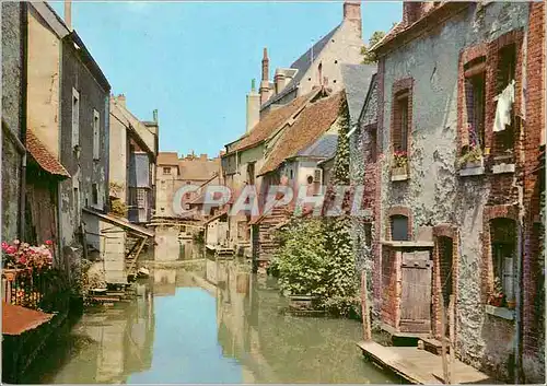 Cartes postales Montargis (Loiret) Arts et Couleurs la Venise du Gatinais Rue sur l'Eau (Bras de Riviere se Glis