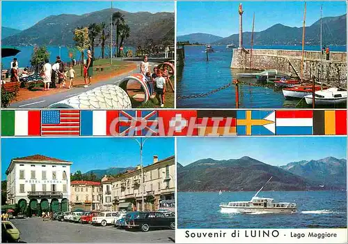Cartes postales Souvenir di Luino Lago Maggiore Bateaux