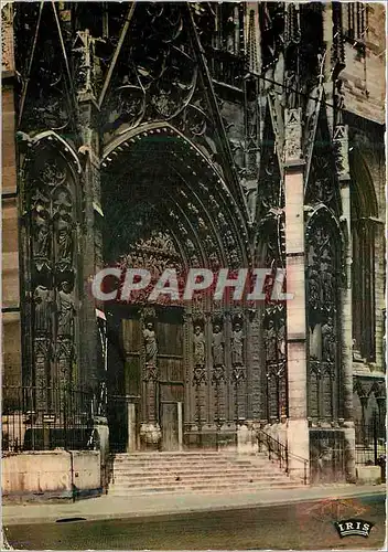 Ansichtskarte AK Rouen (Seine Maritime) la Cathedrale le Portail de la Calende