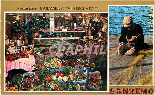 Cartes postales Sanremo Ristorante Caravella al Pesci Vivi Giardini Vittorio Veneto