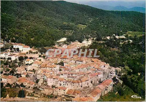 Moderne Karte Ramatuelle (Var) Vue Aerienne un Vieux Village dans la Foret des Maures