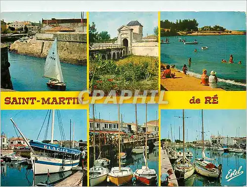 Cartes postales moderne Ile de Re Saint Martin de Re (Charente Maritime) Cote Atlantique l'Entree du Port la Porte des C