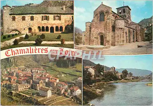 Moderne Karte Chamalieres sur Loire (Haute Loire) Altitude 517 metres