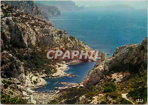 Cartes postales moderne La Calanque de Morgiou Sugiton et le Bec de l'Aigle entre Marseille et Cassis (B du R) Reflets d