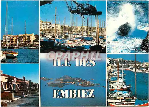 Cartes postales moderne Souvenir de l'Ile des Embiez Lumiere et Beaute de la Cote d'Azur Bateaux
