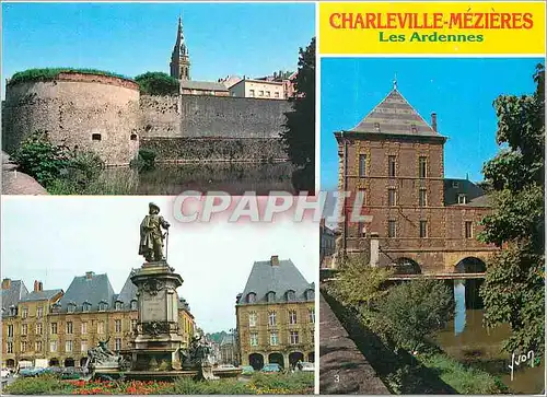 Moderne Karte Charleville Mezieres (Ardennes) les Ardennes Couleurs et Lumiere de France