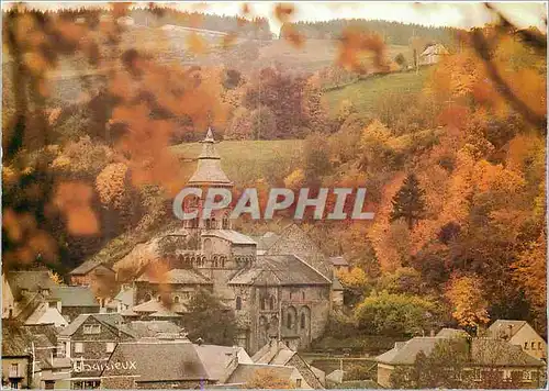 Cartes postales moderne Puy de Dome Eglise d'Orcival (XIIe) Chef d'Oeuvre pour les Yeux et Temple pour les Ames Victor H