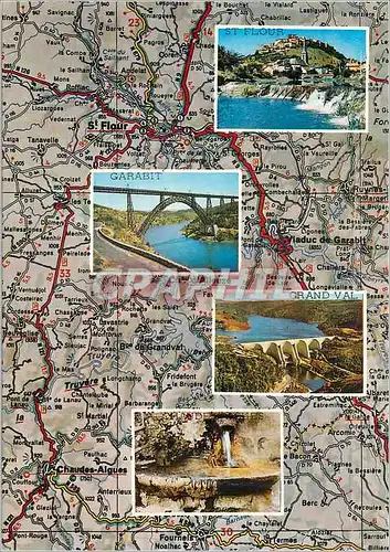 Cartes postales moderne Haute Auvergne St Flour Garabit Grand Val