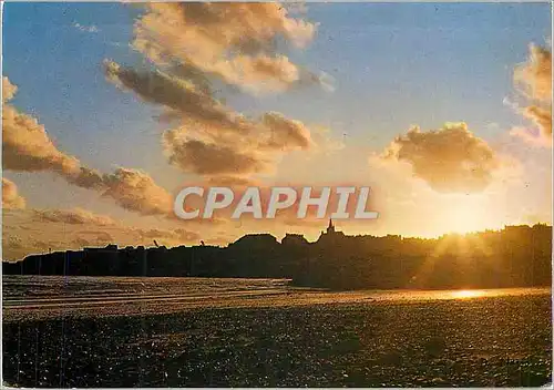 Cartes postales moderne Granville Coucher de Soleil