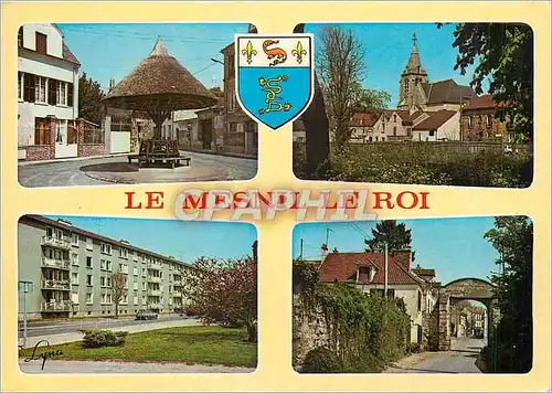 Cartes postales moderne Le Mesnil le Roi (Yvelines) Place de Gaulle L'Eglise St Vincent La Cite La Porte de la Foret