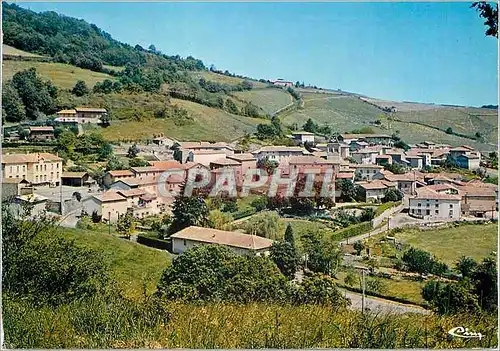 Moderne Karte Vauxrenard (Rhone) Vue Generale du Bourg