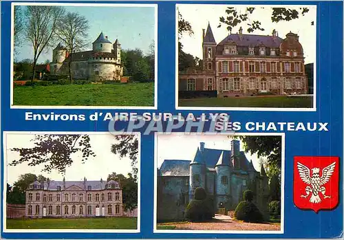 Cartes postales moderne Aire sur la Lys Les chateaux des environs