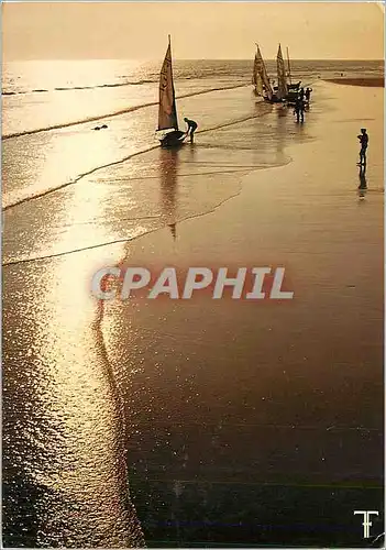 Cartes postales moderne Cote Atlantique Retour des Deriveurs Baetaux Voiliers