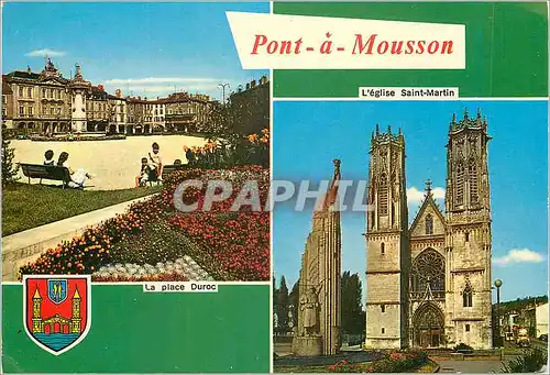 Cartes postales moderne Pont a Mousson (M et M) La place Duroc L'eglise Saint Martin